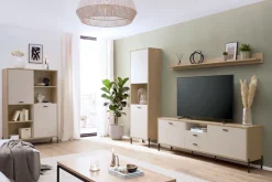 Home affaire Regalelement »Fredericia, modernes Regal, Kommode in Kaschmir, Highboard, Standregal« ausreichend Stauraum, offene & geschlossene Fächer, 105 cm breit