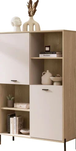 Home affaire Regalelement »Fredericia, modernes Regal, Kommode in Kaschmir, Highboard, Standregal« ausreichend Stauraum, offene & geschlossene Fächer, 105 cm breit