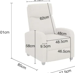 Home affaire Relaxsessel »JULINOR, TV-Sessel, Ruhesessel mit Schlaffunktion, Webstoff« Liegesessel mit manueller Relaxfunktion