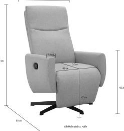 Home affaire Relaxsessel »Kilvo, TV-Sessel und Schlafsessel« mit Dreh und Relaxfunktion