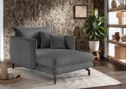 Home affaire Relaxsessel »Lazio modern und bequem, schmale Armlehnen, tolle Detailverarbeitung« zwei verschiedene Fußfarben wählbar