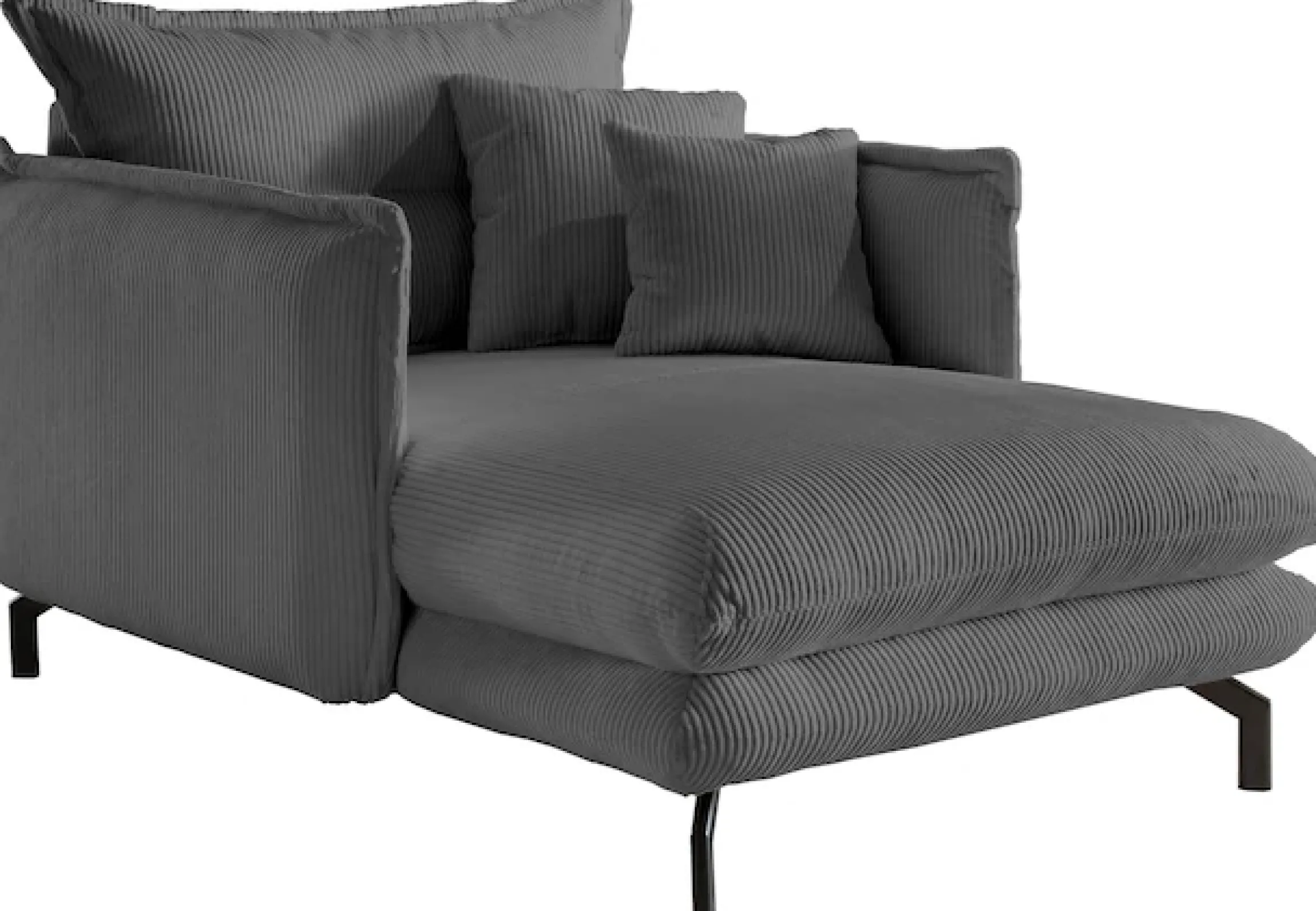 Home affaire Relaxsessel »Lazio modern und bequem, schmale Armlehnen, tolle Detailverarbeitung« zwei verschiedene Fußfarben wählbar