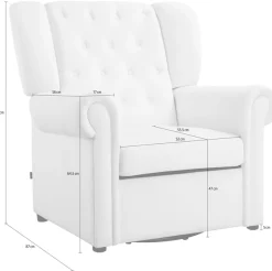 Home affaire Relaxsessel »Lillyse« 1 Stk. tlg. Drehbar und mit Schaukelfunktion