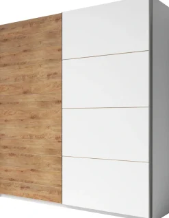 Home affaire Schiebetürenschrank »Galaxy Breite 200,220 oder 270cm breit, Kleiderschrank, Wäscheschrank« INKLUSIVE kompletter Innenausstattung, Metallgriffe