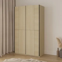 Home affaire Schiebetürenschrank »Cube Garderobenschrank incl.kompletter Innenausstattung« Moderner Kleiderschrank, Schiebetürenschrank, Garderobe