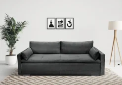 Home affaire Schlafsofa »Andrea, B: 218 cm, Liegel. 158x198 cm« Schlaffunktion & Bettkasten, Dauerschlafsofa mit Boxspring