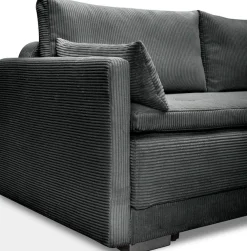 Home affaire Schlafsofa »Andrea, B: 218 cm, Liegel. 158x198 cm« Schlaffunktion & Bettkasten, Dauerschlafsofa mit Boxspring