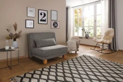 Home affaire Schlafsofa »Gina« vom Sofa zum Bett mit einem Handgriff, in 4 Breiten, Nierenkissen