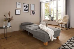Home affaire Schlafsofa »Gina« vom Sofa zum Bett mit einem Handgriff, in 4 Breiten, Nierenkissen