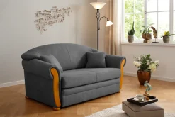 Home affaire Schlafsofa »Milano bequem, Federkern, Längsschläfer, Bettfunktion, Breite 174cm« Hoher Sitzkomfort mit Schlaffunktion und Bettkasten, incl. Zierkissen
