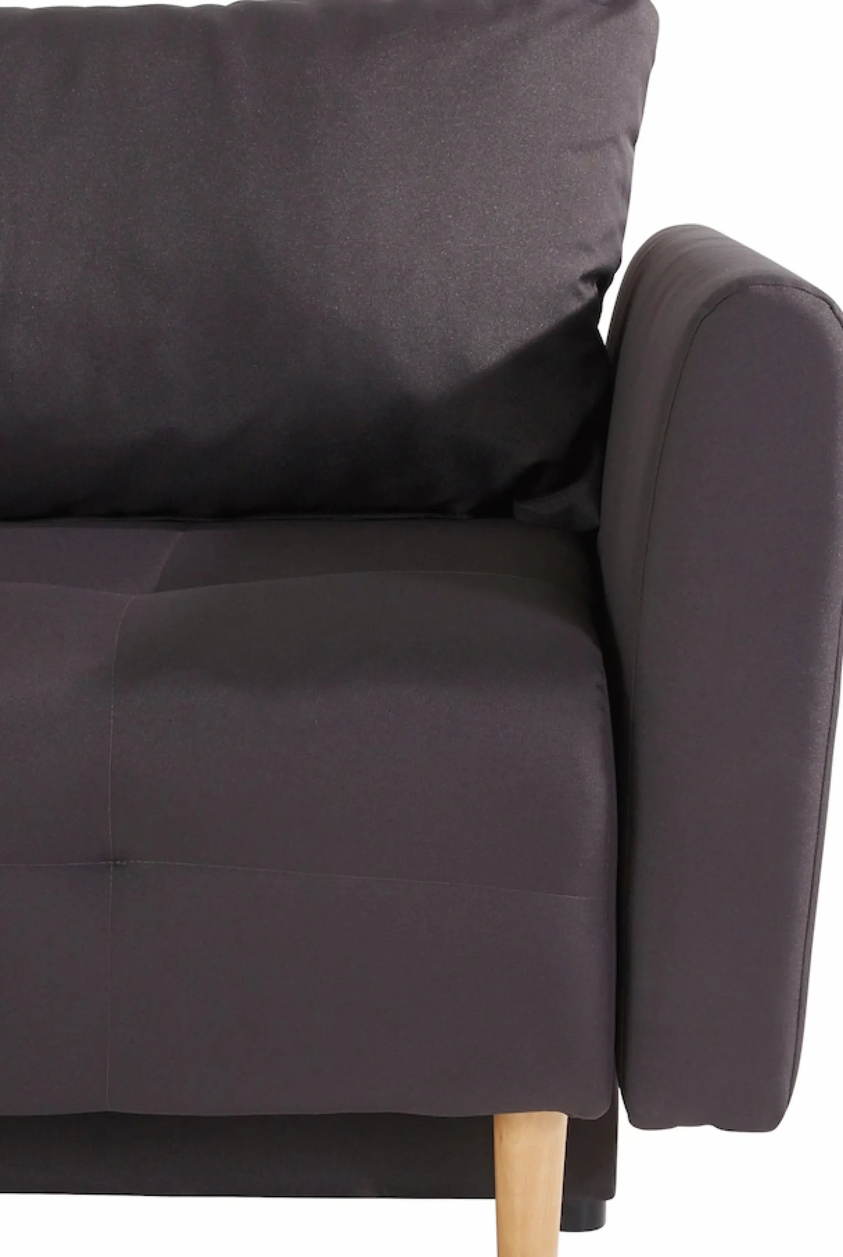 Home affaire Schlafsofa »Nordic, B: 219 cm, Liegel. 137x195 cm« Schlaffunktion, Bettkasten & 2 Zierkissen, Federkern