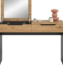 Home affaire Schminktisch »REHAT, TOPSELLER!, Breite 115cm, 1 Schubkasten, Klappe inkl. Spiegel« Konsolentisch, Tisch, Klapptisch, Anrichte, Sekretär, Kommode