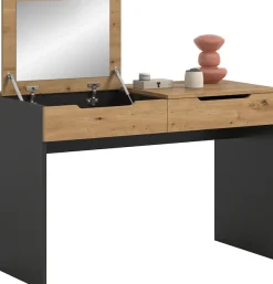 Home affaire Schminktisch »REHAT, TOPSELLER!, Breite 115cm, 1 Schubkasten, Klappe inkl. Spiegel« Konsolentisch, Tisch, Klapptisch, Anrichte, Sekretär, Kommode