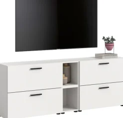 Home affaire Schrank-Set »ENESTE, 6-teilig, in verschiedenen Farben, individuell kombinierbar« verschiedenste Kombinationmöglichkeiten, stehend oder hängend, 2 Stk. tlg.
