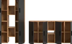 Home affaire Schrank-Set »ENESTE, 12-teilig, in verschiedenen Farben, individuell kombinierbar« verschiedenste Kombinationmöglichkeiten, stehend oder hängend, 4 Stk. tlg.