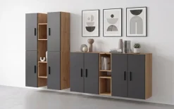 Home affaire Schrank-Set »ENESTE, 12-teilig, in verschiedenen Farben, individuell kombinierbar« verschiedenste Kombinationmöglichkeiten, stehend oder hängend, 4 Stk. tlg.