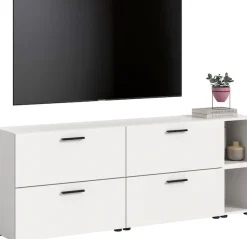 Home affaire Schrank-Set »ENESTE, 6-teilig, in verschiedenen Farben, individuell kombinierbar« verschiedenste Kombinationmöglichkeiten, stehend oder hängend, 2 Stk. tlg.