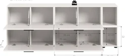 Home affaire Schrank-Set »ENESTE, 6-teilig, in verschiedenen Farben, individuell kombinierbar« verschiedenste Kombinationmöglichkeiten, stehend oder hängend, 2 Stk. tlg.