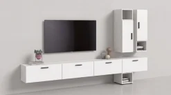 Home affaire Schrank-Set »ENESTE, 9-teilig, in verschiedenen Farben, individuell kombinierbar« verschiedenste Kombinationmöglichkeiten, stehend oder hängend, 3 Stk. tlg.