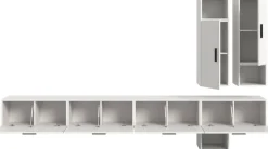 Home affaire Schrank-Set »ENESTE, 9-teilig, in verschiedenen Farben, individuell kombinierbar« verschiedenste Kombinationmöglichkeiten, stehend oder hängend, 3 Stk. tlg.
