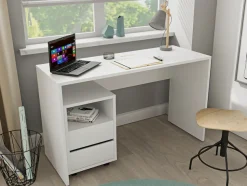 Home affaire Schreibtisch »AGAPI« Breite 130, Computertisch im modernen Design & viel Arbeitsfläche