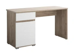 Home affaire Schreibtisch »Elan« Breite 130 cm, Front in Rillenoptik, grifflos, ABS-Schutzkanten