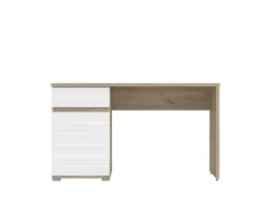 Home affaire Schreibtisch »Elan« Breite 130 cm, Front in Rillenoptik, grifflos, ABS-Schutzkanten