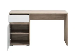 Home affaire Schreibtisch »Elan« Breite 130 cm, Front in Rillenoptik, grifflos, ABS-Schutzkanten