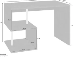 Home affaire Schreibtisch »Esse, modernes Design« in verschiedenen Breiten, mit und ohne Monitoraufsatz, Made in Italy