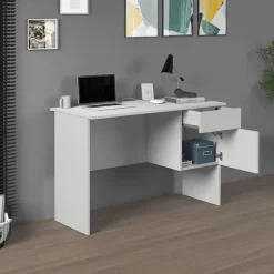 Home affaire Schreibtisch »Essential, Schreibtisch, kleiner Computertisch, Bürotisch für Büro« 1 Stk. tlg. mit 1 Tür,1 Schublade, Arbeitsplatte Breite 110 cm