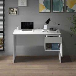 Home affaire Schreibtisch »Essential, Schreibtisch, kleiner Computertisch, Bürotisch für Büro« 1 Stk. tlg. mit 1 Tür,1 Schublade, Arbeitsplatte Breite 110 cm