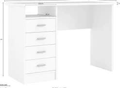 Home affaire Schreibtisch »Function Plus, Arbeitstisch, Bürotisch, staurum, minimalistisch« mit 4 Schubladen,1 Einlegeboden, zeitlos, 1 offenes Fachbreite 110 cm