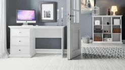 Home affaire Schreibtisch »Paris« erstrahlt in schöner Holzoptik, Breite 130 cm