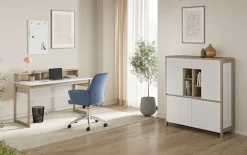Home affaire Schreibtisch »Stranda, Arbeitstisch im Skandi Style, Bürotisch in zwei Farben« moderner Computertisch, wohnliches Home Office