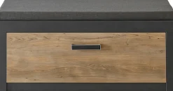 Home affaire Schuhbank »Brügge, Garderobenbank mit Klappe und Sitzkissen, moderne Sitzbank« viel Stauraum, Platz für ca. 8 Paar Schuhe, 107 cm breit
