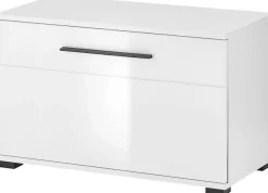 Home affaire Schuhbank »Cantara, Garderobenbank mit Klappe, Sitzbank in zwei Farben« ausreichend Stauraum, Platz für ca. 6 Paar Schuhe, 80 cm breit