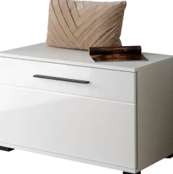 Home affaire Schuhbank »Cantara, Garderobenbank mit Klappe, Sitzbank in zwei Farben« ausreichend Stauraum, Platz für ca. 6 Paar Schuhe, 80 cm breit
