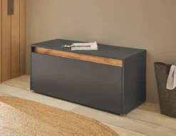 Home affaire Schuhbank »GiRON/CiTY, Garderobenbank mit Klappe, Sitzbank in vier Farben« viel Stauraum, Platz für ca. 8 Paar Schuhe, 100 cm breit
