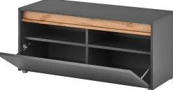 Home affaire Schuhbank »GiRON/CiTY, Garderobenbank mit Klappe, Sitzbank in vier Farben« viel Stauraum, Platz für ca. 8 Paar Schuhe, 100 cm breit