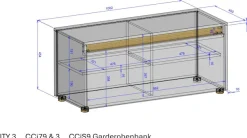 Home affaire Schuhbank »GiRON/CiTY, Garderobenbank mit Klappe, Sitzbank in vier Farben« viel Stauraum, Platz für ca. 8 Paar Schuhe, 100 cm breit