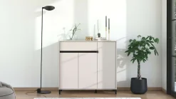 Home affaire Schuhkommode »Flannan, Schuhregal, Schuhschrank, Gesamthöhe 109,5 cm« sechs Regale und eine Schublade, Gesamtbreite 118,5 cm