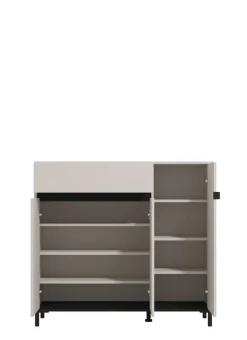 Home affaire Schuhkommode »Flannan, Schuhregal, Schuhschrank, Gesamthöhe 109,5 cm« sechs Regale und eine Schublade, Gesamtbreite 118,5 cm