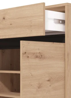 Home affaire Schuhkommode »Flannan, Schuhregal, Schuhschrank, Gesamthöhe 109,5 cm« drei Regale und eine Schublade, Gesamtbreite 80 cm