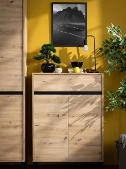 Home affaire Schuhkommode »Flannan, Schuhregal, Schuhschrank, Gesamthöhe 109,5 cm« drei Regale und eine Schublade, Gesamtbreite 80 cm