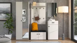 Home affaire Schuhkommode »Rathlin Schuhschrank, Schuhregal, für ca. 6 Paar Schuhe« zwei Regale und eine Schublade, Gesamtbreite 51,5 cm
