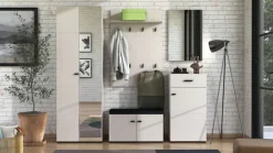Home affaire Schuhkommode »Rathlin Schuhschrank, Schuhregal, für ca. 6 Paar Schuhe« zwei Regale und eine Schublade, Gesamtbreite 51,5 cm