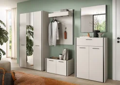 Home affaire Schuhkommode »RAK, Breite 75 cm, viel Stauraum, 2 Türen, 5 Fächer, 1 Schubkasten« bietet Platz für ca. 25 Schuhe,Kommode, Schuhschrank, Garderobenschrank, Schrank, Flurschrank