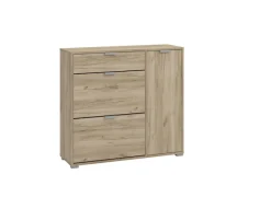 Home affaire Schuhschrank »Arco 2, Schuhkommode, Schuhregal, Breite 102 cm« 2 Klappen mit Doppelschuhtrommeln, mit Schublade, in modernen Farben