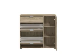 Home affaire Schuhschrank »Arco 2, Schuhkommode, Schuhregal, Breite 102 cm« 2 Klappen mit Doppelschuhtrommeln, mit Schublade, in modernen Farben