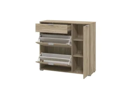 Home affaire Schuhschrank »Arco 2, Schuhkommode, Schuhregal, Breite 102 cm« 2 Klappen mit Doppelschuhtrommeln, mit Schublade, in modernen Farben